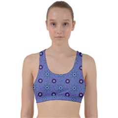 Floral Seamless Pattern Back Weave Sports Bra