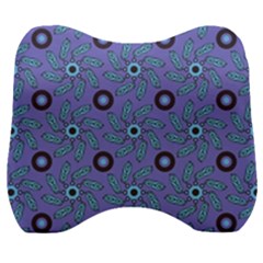 Floral Seamless Pattern Velour Head Support Cushion