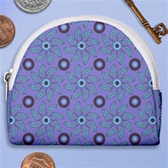 Floral Seamless Pattern Horseshoe Style Canvas Pouch by BangZart