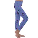 Floral seamless pattern Kids  Lightweight Velour Classic Yoga Leggings View3