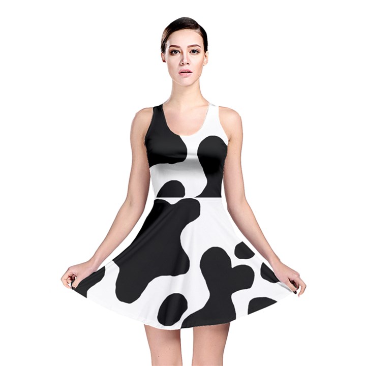 Cow Pattern Reversible Skater Dress