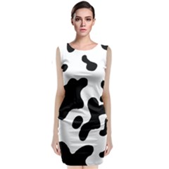 Cow Pattern Classic Sleeveless Midi Dress