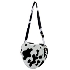 Cow Pattern Heart Shoulder Bag by BangZart