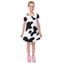 Cow Pattern Kids  Short Sleeve Velvet Dress View1