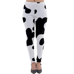 Cow Pattern Lightweight Velour Leggings by BangZart