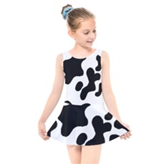 Cow Pattern Kids  Skater Dress Swimsuit