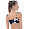 Cow Pattern Knot Up Bikini Top View2