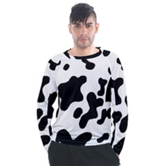 Cow Pattern Men s Long Sleeve Raglan Tee