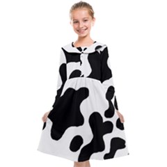 Cow Pattern Kids  Midi Sailor Dress by BangZart