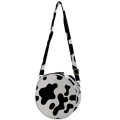 Cow Pattern Crossbody Circle Bag