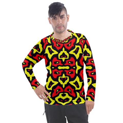 Rby-166 2 Men s Pique Long Sleeve Tee by ArtworkByPatrick