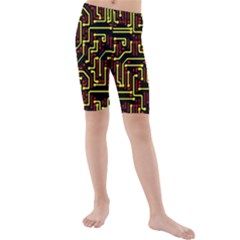 Rby-163 1 Kids  Mid Length Swim Shorts