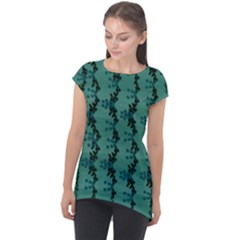 Branches Of A Wonderful Flower Tree In The Light Of Life Cap Sleeve High Low Top by pepitasart