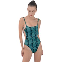 Branches Of A Wonderful Flower Tree In The Light Of Life Tie Strap One Piece Swimsuit by pepitasart