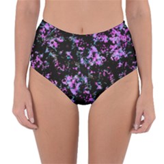 Abstract Intricate Texture Print Reversible High-waist Bikini Bottoms by dflcprintsclothing