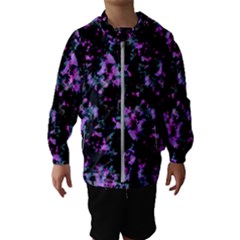 Abstract Intricate Texture Print Kids  Hooded Windbreaker by dflcprintsclothing