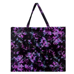 Abstract Intricate Texture Print Zipper Large Tote Bag by dflcprintsclothing