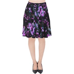 Abstract Intricate Texture Print Velvet High Waist Skirt by dflcprintsclothing