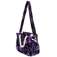 Abstract Intricate Texture Print Rope Handles Shoulder Strap Bag by dflcprintsclothing