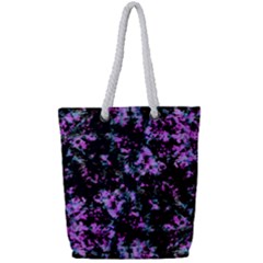 Abstract Intricate Texture Print Full Print Rope Handle Tote (small) by dflcprintsclothing