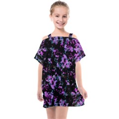 Abstract Intricate Texture Print Kids  One Piece Chiffon Dress by dflcprintsclothing