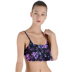 Abstract Intricate Texture Print Layered Top Bikini Top  by dflcprintsclothing