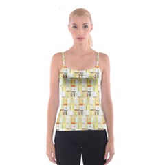 Abstract pattern Spaghetti Strap Top