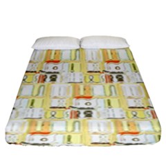 Abstract pattern Fitted Sheet (King Size)