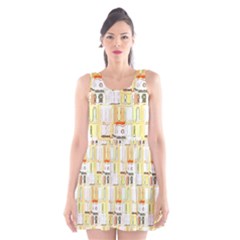 Abstract pattern Scoop Neck Skater Dress