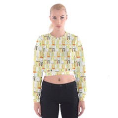 Abstract pattern Cropped Sweatshirt