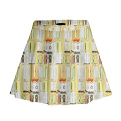 Abstract pattern Mini Flare Skirt