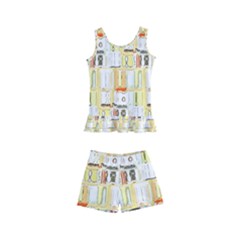 Abstract pattern Kids  Boyleg Swimsuit