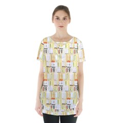 Abstract pattern Skirt Hem Sports Top