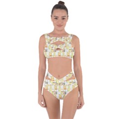 Abstract pattern Bandaged Up Bikini Set 