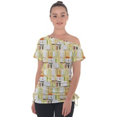 Abstract pattern Tie-Up Tee