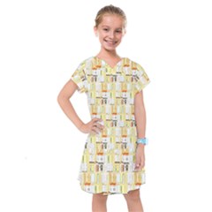 Abstract pattern Kids  Drop Waist Dress