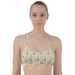 Abstract pattern Line Them Up Sports Bra