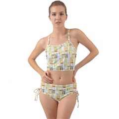 Abstract pattern Mini Tank Bikini Set