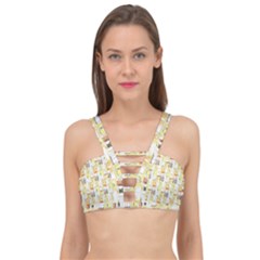 Abstract pattern Cage Up Bikini Top