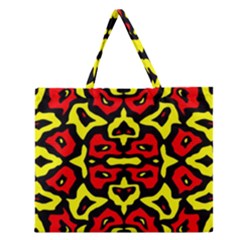 Rby-166 2 Zipper Large Tote Bag by ArtworkByPatrick