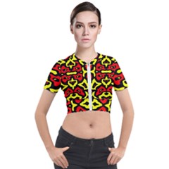 Rby-166 2 Short Sleeve Cropped Jacket by ArtworkByPatrick