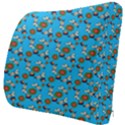 Clown Ghost Pattern Blue Seat Cushion View3