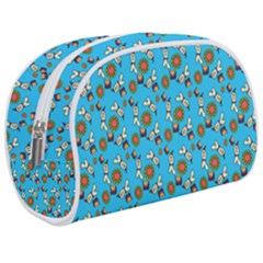 Clown Ghost Pattern Blue Makeup Case (medium) by snowwhitegirl