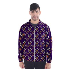 Clown Ghost Pattern Purple Men s Windbreaker