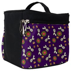 Clown Ghost Pattern Purple Make Up Travel Bag (big) by snowwhitegirl