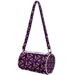 Clown Ghost Pattern Purple Mini Cylinder Bag