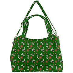 Clown Ghost Pattern Green Double Compartment Shoulder Bag by snowwhitegirl