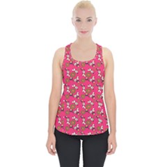 Clown Ghost Pattern Pink Piece Up Tank Top by snowwhitegirl