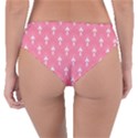 White and pink Art-Deco pattern Reversible Classic Bikini Bottoms View4