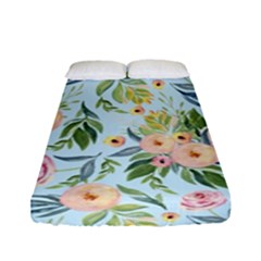 Springflowers Fitted Sheet (full/ Double Size) by Dushan